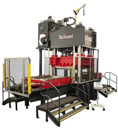 1500-ton 4-post compression molding press