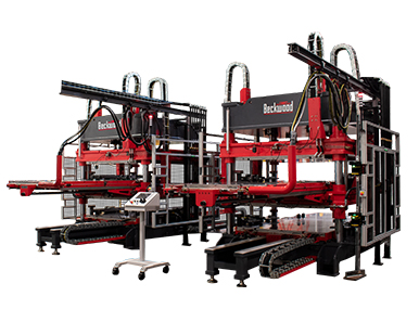 dual cavity compression molding press