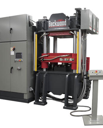 250 ton 4 post compression molding press manufactured by beckwood press